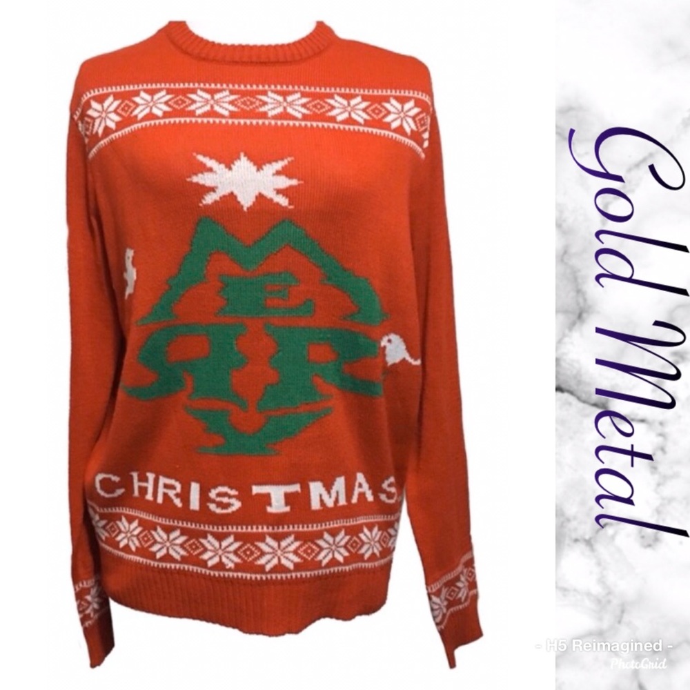 “Ugly” fair isle Christmas sweater